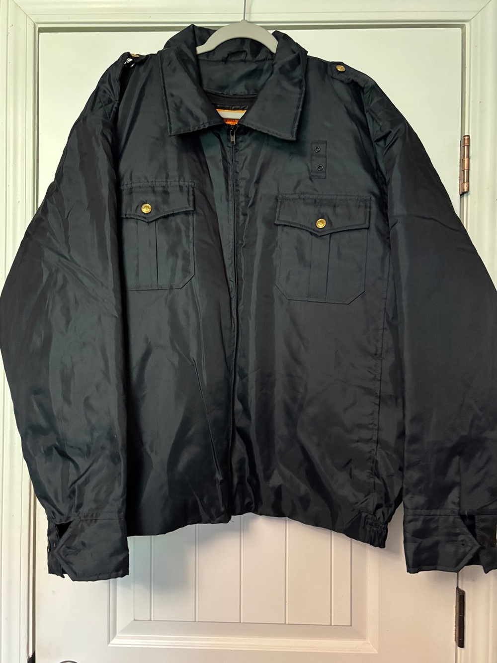 Men,s Navy Spartan Uniform Coat with Zip Out Liner, 2XL, NWT